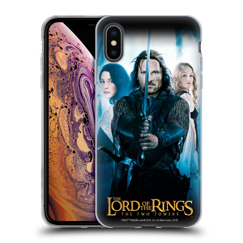 The Lord Of The Rings The Two Towers Posters Aragorn Soft Gel Case for Apple iPhone XS Max