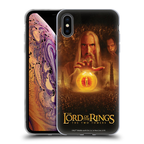 The Lord Of The Rings The Two Towers Posters Saruman Eye Soft Gel Case for Apple iPhone XS Max