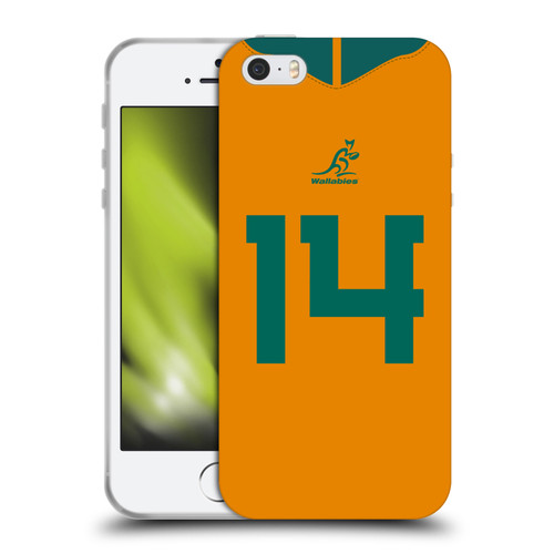 Australia National Rugby Union Team 2021/22 Players Jersey Position 14 Soft Gel Case for Apple iPhone 5 / 5s / iPhone SE 2016