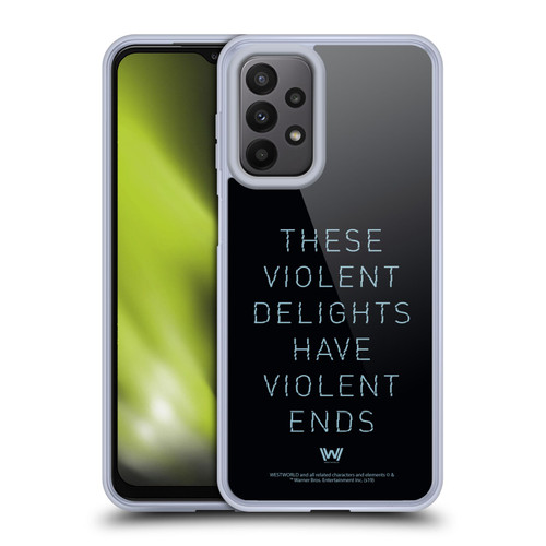 Westworld Graphics Violent Delights Soft Gel Case for Samsung Galaxy A23 / 5G (2022)