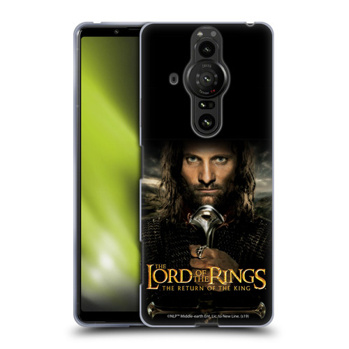 The Lord Of The Rings The Return Of The King Posters Aragorn Soft Gel Case for Sony Xperia Pro-I