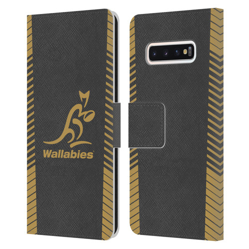Australia National Rugby Union Team Wallabies Replica Grey Leather Book Wallet Case Cover For Samsung Galaxy S10