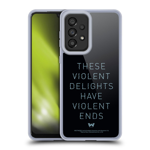 Westworld Graphics Violent Delights Soft Gel Case for Samsung Galaxy A33 5G (2022)