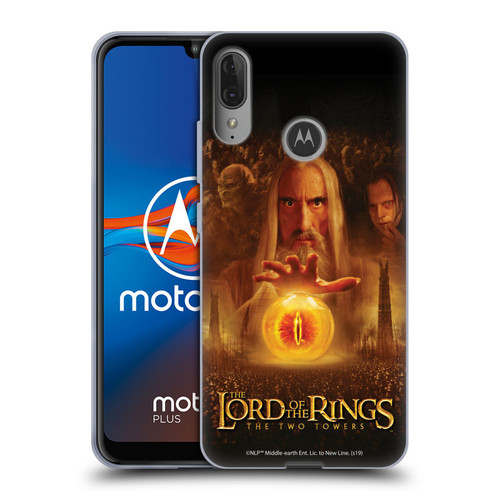 The Lord Of The Rings The Two Towers Posters Saruman Eye Soft Gel Case for Motorola Moto E6 Plus