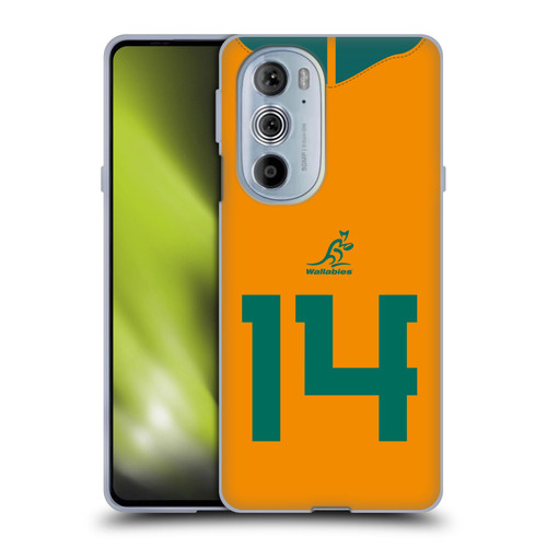 Australia National Rugby Union Team 2021/22 Players Jersey Position 14 Soft Gel Case for Motorola Edge X30