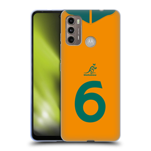 Australia National Rugby Union Team 2021/22 Players Jersey Position 6 Soft Gel Case for Motorola Moto G60 / Moto G40 Fusion
