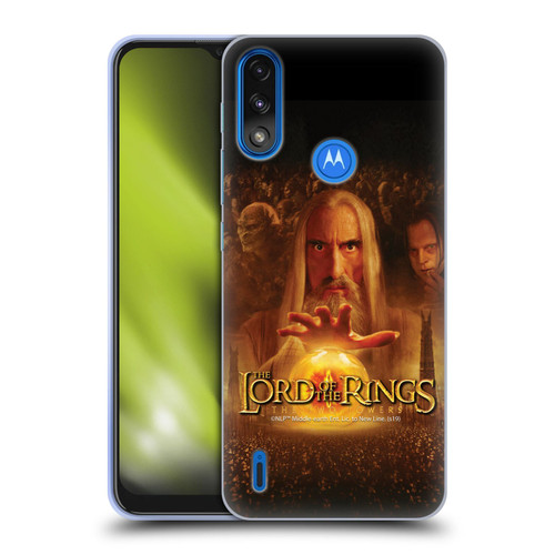 The Lord Of The Rings The Two Towers Posters Saruman Eye Soft Gel Case for Motorola Moto E7 Power / Moto E7i Power