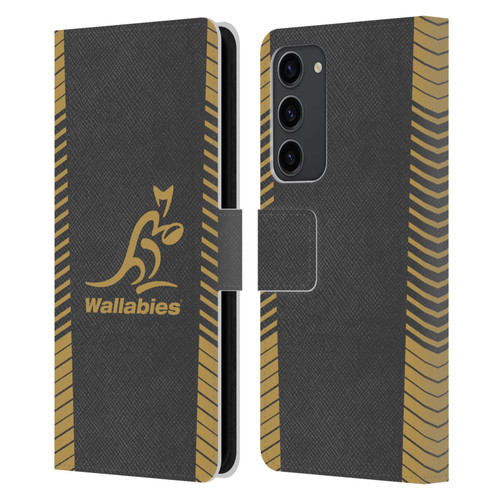 Australia National Rugby Union Team Wallabies Replica Grey Leather Book Wallet Case Cover For Samsung Galaxy S23+ 5G