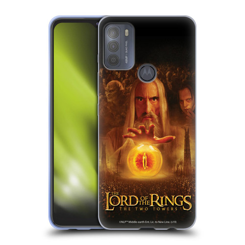 The Lord Of The Rings The Two Towers Posters Saruman Eye Soft Gel Case for Motorola Moto G50