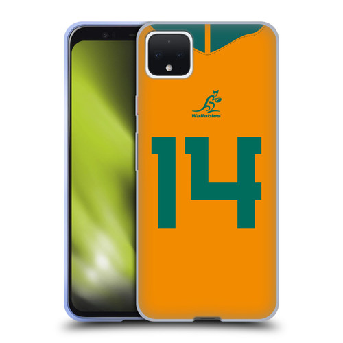 Australia National Rugby Union Team 2021/22 Players Jersey Position 14 Soft Gel Case for Google Pixel 4 XL