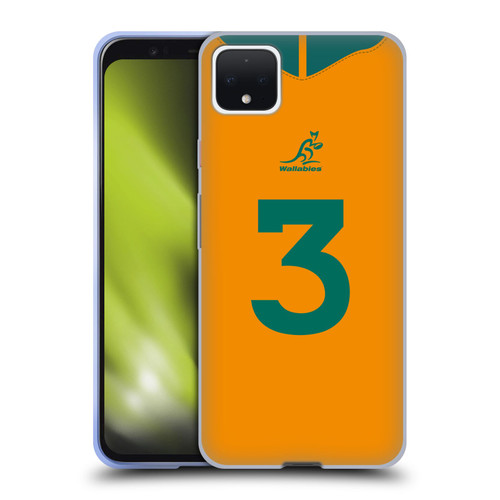 Australia National Rugby Union Team 2021/22 Players Jersey Position 3 Soft Gel Case for Google Pixel 4 XL