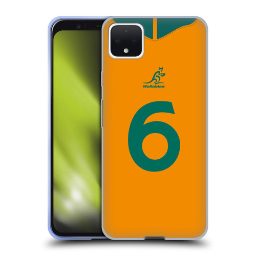 Australia National Rugby Union Team 2021/22 Players Jersey Position 6 Soft Gel Case for Google Pixel 4 XL