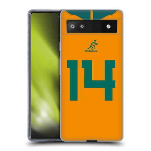 Australia National Rugby Union Team 2021/22 Players Jersey Position 14 Soft Gel Case for Google Pixel 6a