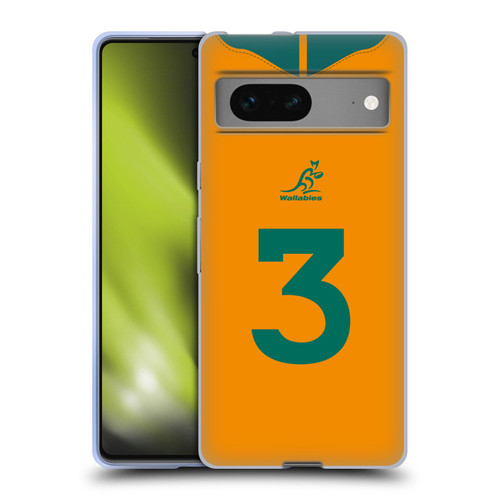 Australia National Rugby Union Team 2021/22 Players Jersey Position 3 Soft Gel Case for Google Pixel 7