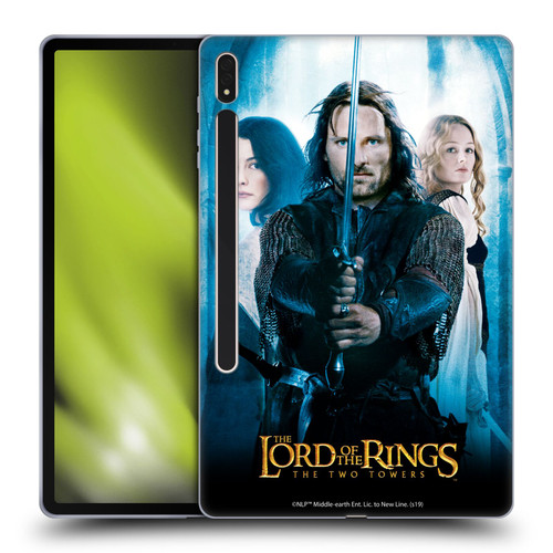 The Lord Of The Rings The Two Towers Posters Aragorn Soft Gel Case for Samsung Galaxy Tab S8 Plus