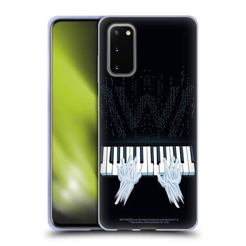 Westworld Graphics Piano Soft Gel Case for Samsung Galaxy S20 / S20 5G