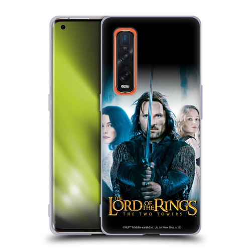 The Lord Of The Rings The Two Towers Posters Aragorn Soft Gel Case for OPPO Find X2 Pro 5G