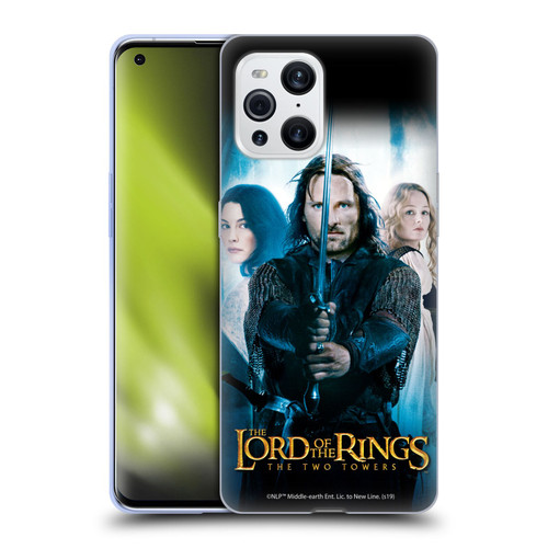 The Lord Of The Rings The Two Towers Posters Aragorn Soft Gel Case for OPPO Find X3 / Pro