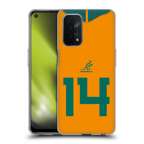 Australia National Rugby Union Team 2021/22 Players Jersey Position 14 Soft Gel Case for OPPO A54 5G