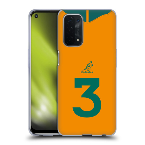 Australia National Rugby Union Team 2021/22 Players Jersey Position 3 Soft Gel Case for OPPO A54 5G