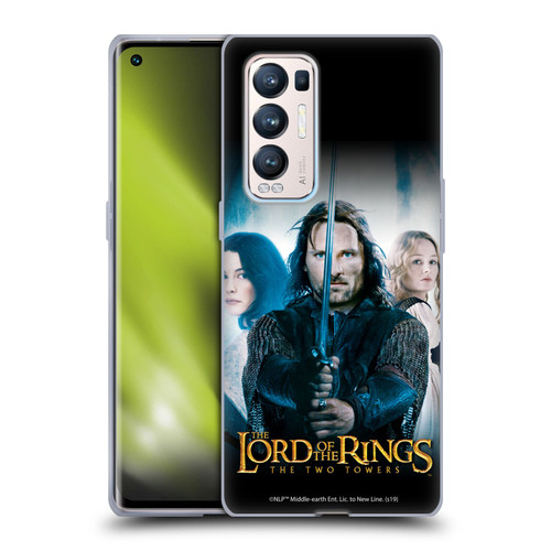 The Lord Of The Rings The Two Towers Posters Aragorn Soft Gel Case for OPPO Find X3 Neo / Reno5 Pro+ 5G
