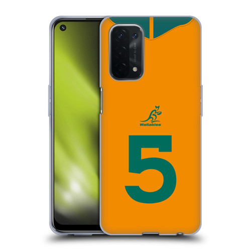 Australia National Rugby Union Team 2021/22 Players Jersey Position 5 Soft Gel Case for OPPO A54 5G