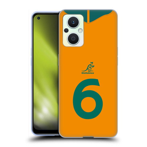 Australia National Rugby Union Team 2021/22 Players Jersey Position 6 Soft Gel Case for OPPO Reno8 Lite