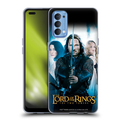 The Lord Of The Rings The Two Towers Posters Aragorn Soft Gel Case for OPPO Reno 4 5G