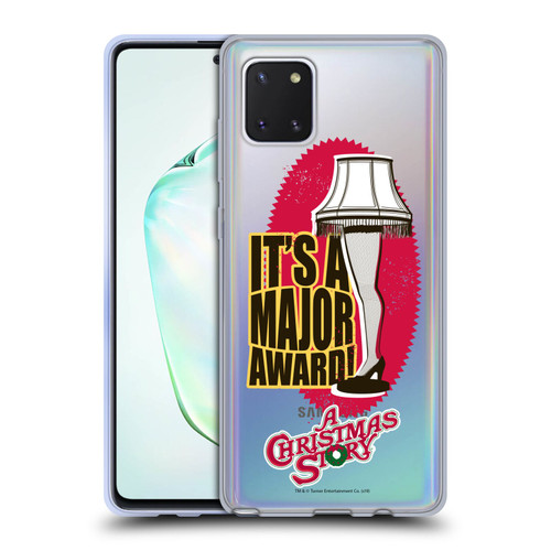 A Christmas Story Graphics Leg Lamp Major Award Soft Gel Case for Samsung Galaxy Note10 Lite