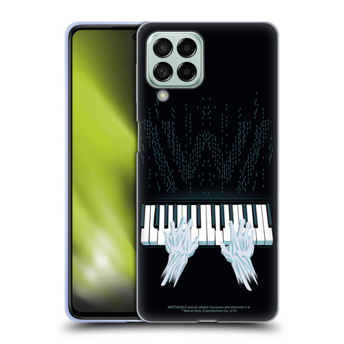 Westworld Graphics Piano Soft Gel Case for Samsung Galaxy M53 (2022)