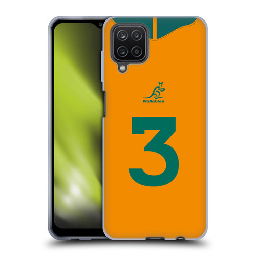 Australia National Rugby Union Team 2021/22 Players Jersey Position 3 Soft Gel Case for Samsung Galaxy A12 (2020)