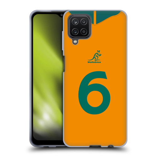 Australia National Rugby Union Team 2021/22 Players Jersey Position 6 Soft Gel Case for Samsung Galaxy A12 (2020)