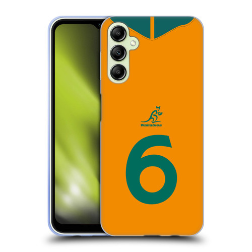 Australia National Rugby Union Team 2021/22 Players Jersey Position 6 Soft Gel Case for Samsung Galaxy A14 5G