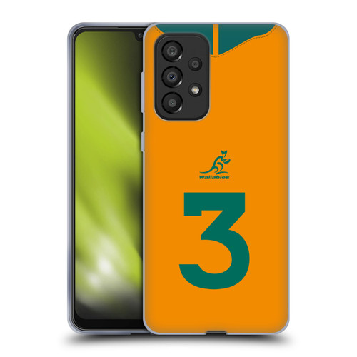 Australia National Rugby Union Team 2021/22 Players Jersey Position 3 Soft Gel Case for Samsung Galaxy A33 5G (2022)