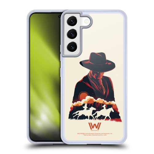 Westworld Graphics Man In Black Soft Gel Case for Samsung Galaxy S22 5G