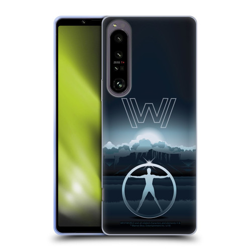 Westworld Graphics The Vitruvian Man Soft Gel Case for Sony Xperia 1 IV