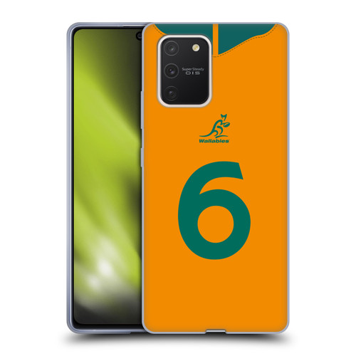 Australia National Rugby Union Team 2021/22 Players Jersey Position 6 Soft Gel Case for Samsung Galaxy S10 Lite
