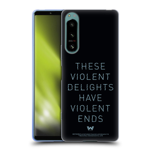 Westworld Graphics Violent Delights Soft Gel Case for Sony Xperia 5 IV