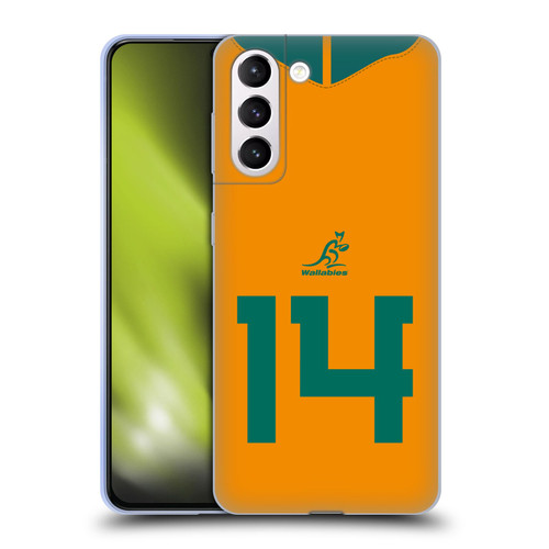 Australia National Rugby Union Team 2021/22 Players Jersey Position 14 Soft Gel Case for Samsung Galaxy S21+ 5G