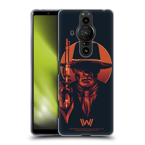 Westworld Graphics Man In Black 2 Soft Gel Case for Sony Xperia Pro-I