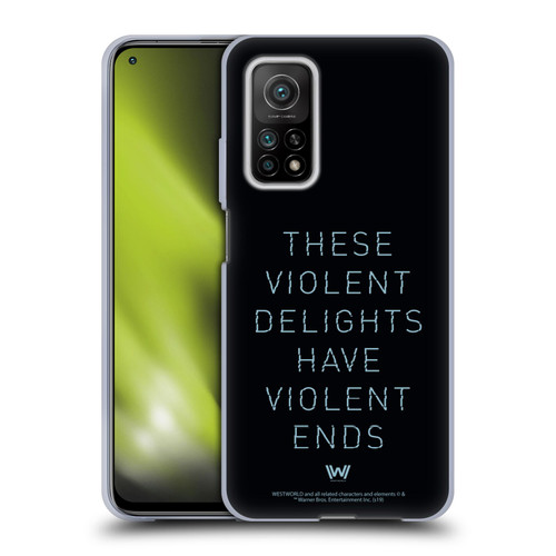 Westworld Graphics Violent Delights Soft Gel Case for Xiaomi Mi 10T 5G