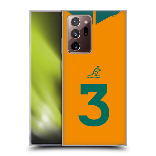 Australia National Rugby Union Team 2021/22 Players Jersey Position 3 Soft Gel Case for Samsung Galaxy Note20 Ultra / 5G