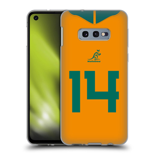 Australia National Rugby Union Team 2021/22 Players Jersey Position 14 Soft Gel Case for Samsung Galaxy S10e
