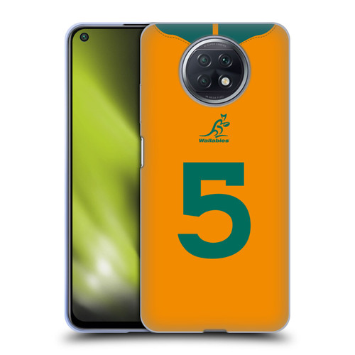Australia National Rugby Union Team 2021/22 Players Jersey Position 5 Soft Gel Case for Xiaomi Redmi Note 9T 5G