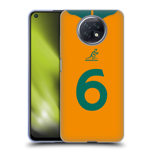 Australia National Rugby Union Team 2021/22 Players Jersey Position 6 Soft Gel Case for Xiaomi Redmi Note 9T 5G