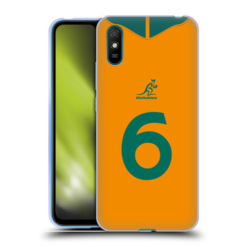 Australia National Rugby Union Team 2021/22 Players Jersey Position 6 Soft Gel Case for Xiaomi Redmi 9A / Redmi 9AT