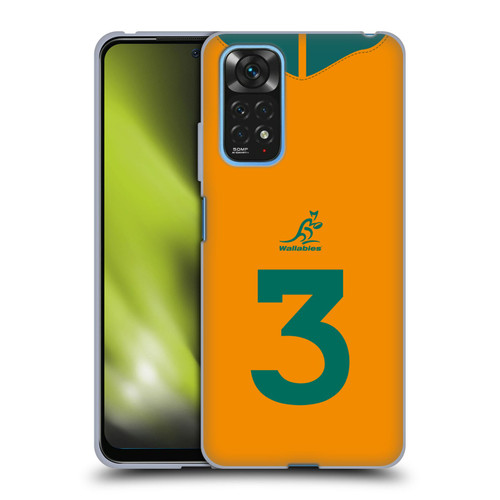 Australia National Rugby Union Team 2021/22 Players Jersey Position 3 Soft Gel Case for Xiaomi Redmi Note 11 / Redmi Note 11S