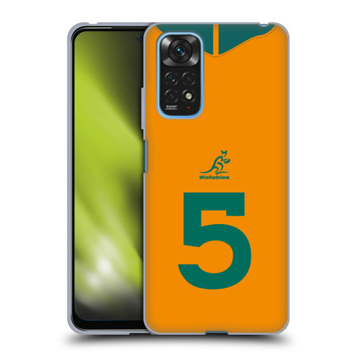 Australia National Rugby Union Team 2021/22 Players Jersey Position 5 Soft Gel Case for Xiaomi Redmi Note 11 / Redmi Note 11S