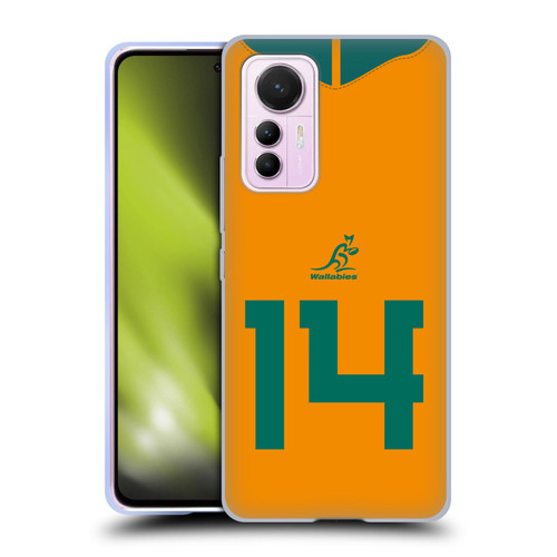 Australia National Rugby Union Team 2021/22 Players Jersey Position 14 Soft Gel Case for Xiaomi 12 Lite