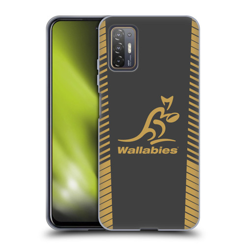 Australia National Rugby Union Team Wallabies Replica Grey Soft Gel Case for HTC Desire 21 Pro 5G